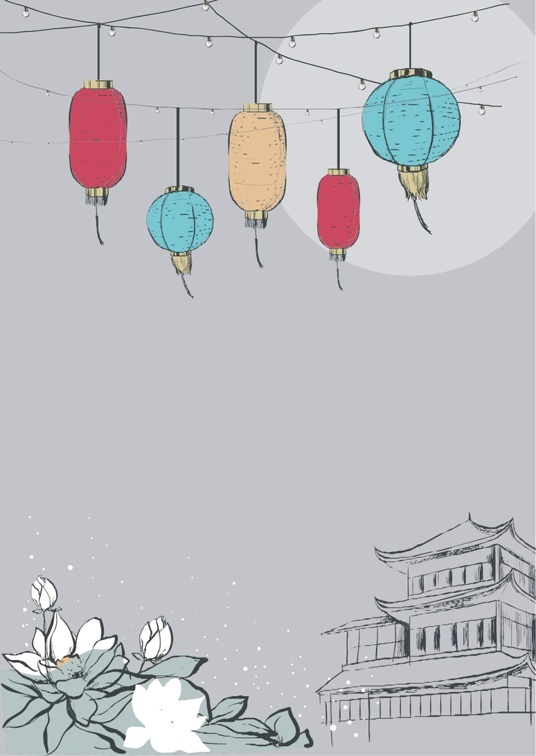 国风水墨1 (48)国风水墨信纸模板word模板